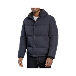 Men’s Lucky heavy hooded puffer coat (Navy Blue)​​​